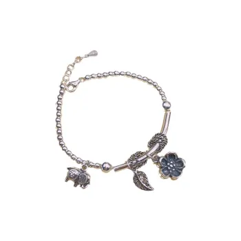 U state Sterling Silver Bracelet 990 Silver Women's