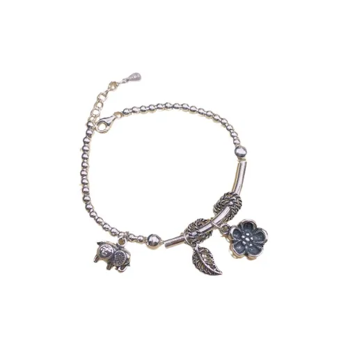 U state Sterling Silver Bracelet 990 Silver Women's