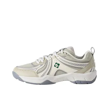 KUMPOO Cushioning Breathable Support Low Top Badminton Shoes Unisex Khaki