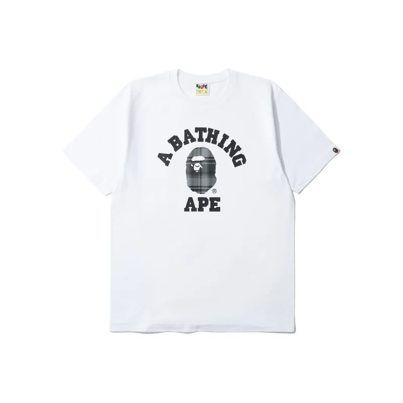 Bape Check College Tee-0