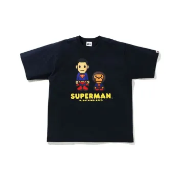 A BATHING APE X Dc Baby Milo Superman Relaxed Fit Tee