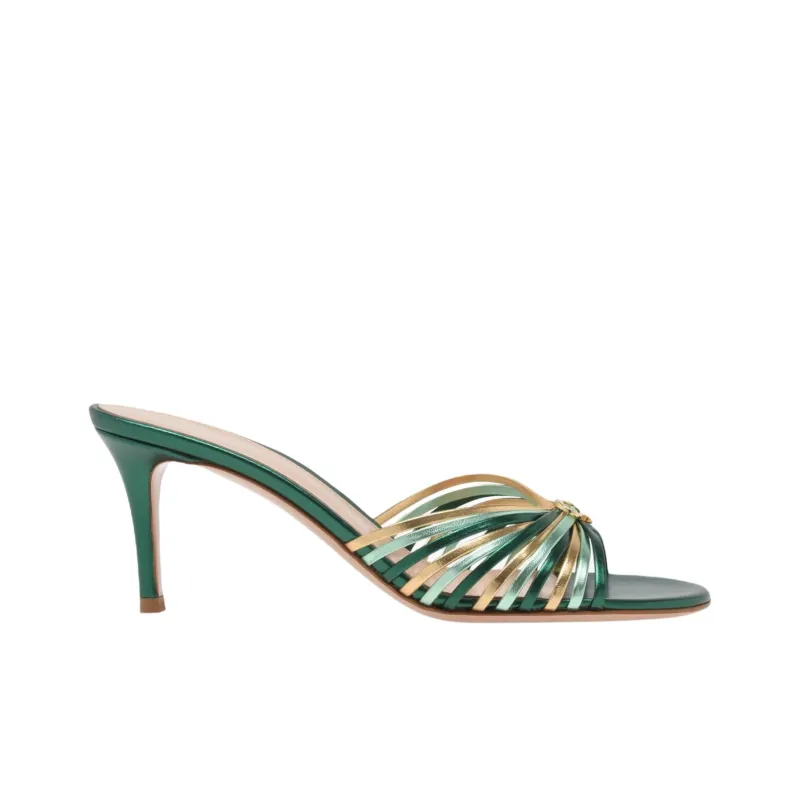 GIANVITO ROSSI Slide Slippers 7cm Women's Green-1