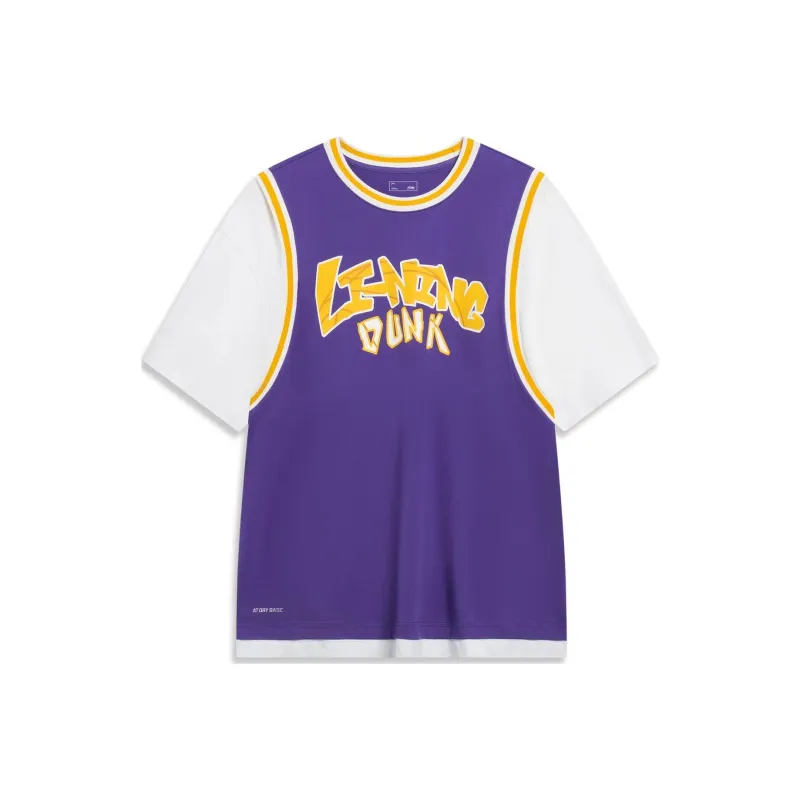 LiNing Sports Fashion Collection T-Shirt Unisex Free Purple-0