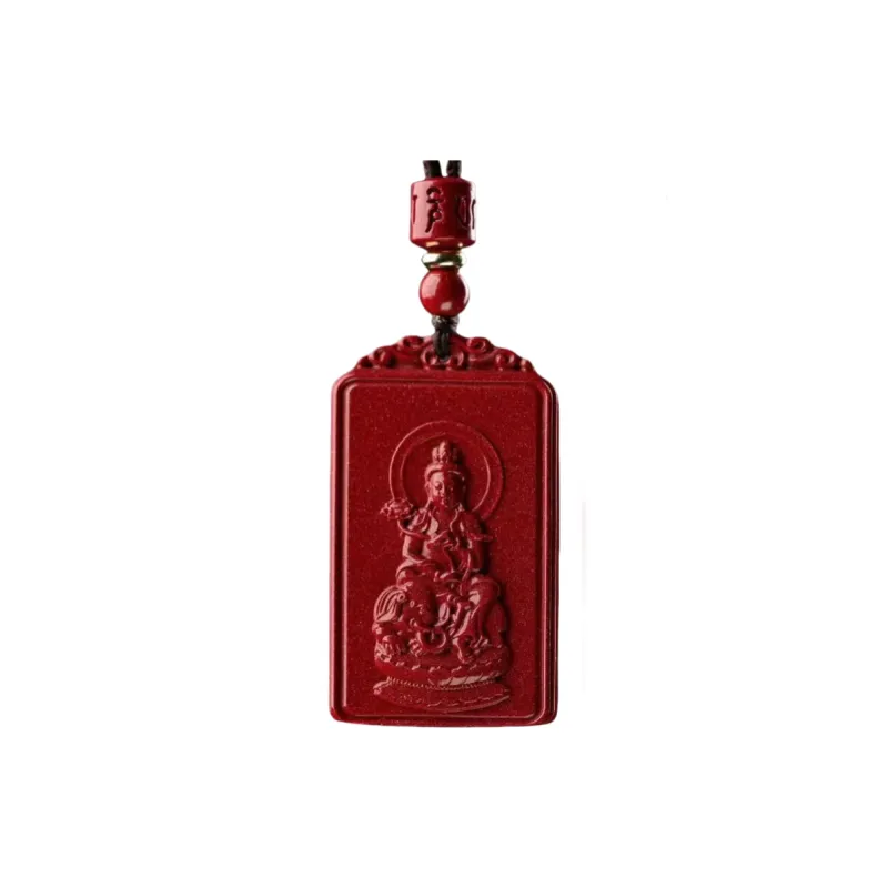 Jing Ruyu Cinnabar Necklaces Unisex-8