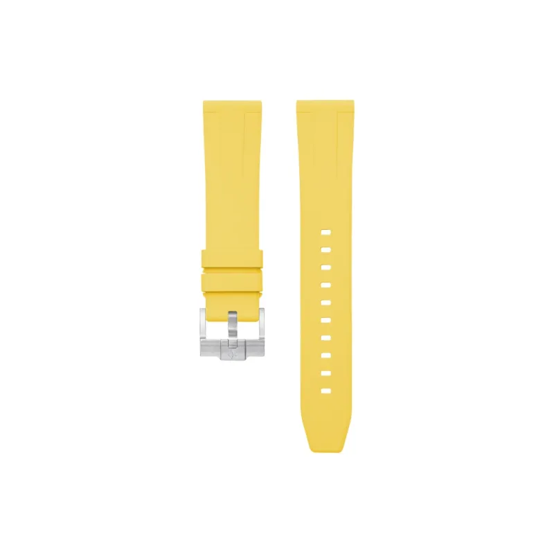VAGENARI Flat Head One Size 18 19 20 21 22 23 24mm Extended Length, Compatibility Watch Band Fluoroelastomer Material-18