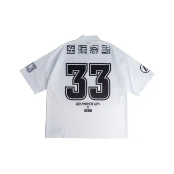 BD.POWER UP+ XIXIN Straight Elbow-Length Sleeved T-Shirt Men's White