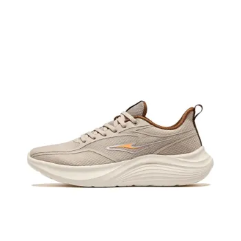 Erke Breathable And Wear resistant Low Top Casual Running Shoes Men's Beige
