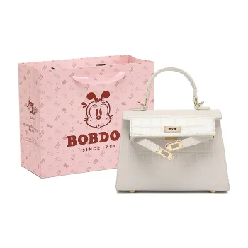 BOBDOG PU One Shoulder Handbags Small Size Women's Black/Ecru
