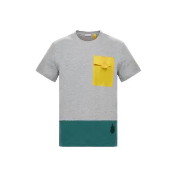 Moncler T Shirts Men Gray