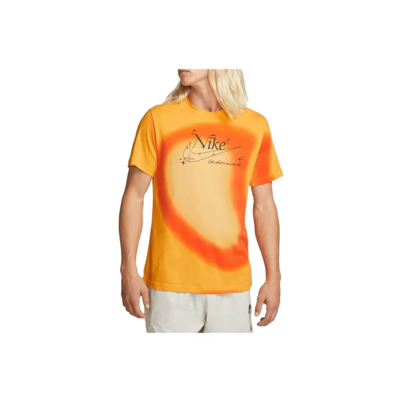 Nike T Shirts Men Orange-0
