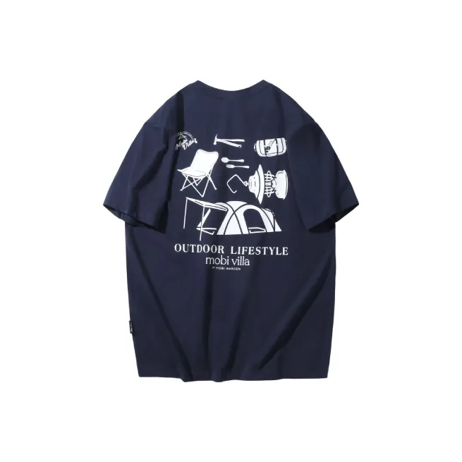 MOBI GARDEN Short Sleeved Crew Neck Unisex-5
