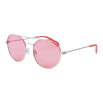 Polaroid Metal Aviator Sunglasses Unisex Silver