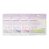 White, Pink, Light Purple, Neon Yellow (4 Pack)