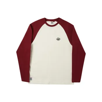 Vision Street Wear FW21 Raglan Sleeve T Shirt Unisex Burgundy