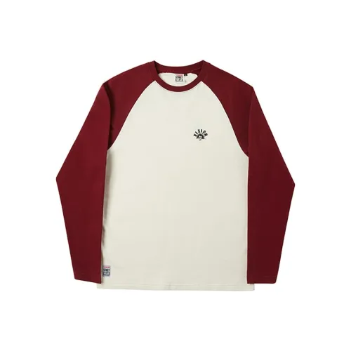 Vision Street Wear FW21 Raglan Sleeve T Shirt Unisex Burgundy