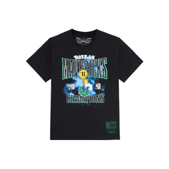 Mitchell & Ness x Playoffs T Shirt Unisex Black