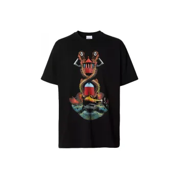 Burberry Mermaid Print T shirt