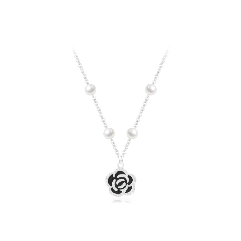 PRETTY DIARY Zircon Alloy Necklaces Women's-2