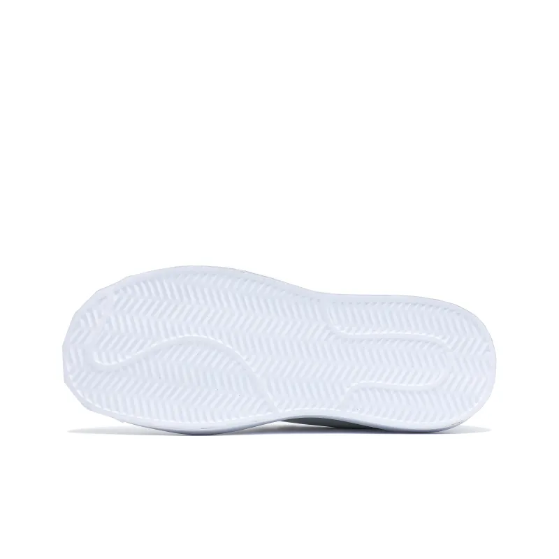 Singing Height Increasing Anti Slip And Wear Resistant Low Top Skateboard Shoes Unisex White-5