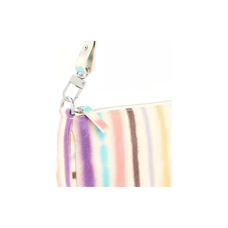 By Far Rachel Leather Shoulder Bags Handbags Women's White Multicolor-3