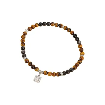 Lao Feng Xiang Tiger's Eye Stone Bracelets Unisex