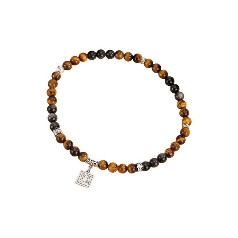 Lao Feng Xiang Tiger's Eye Stone Bracelets Unisex-0