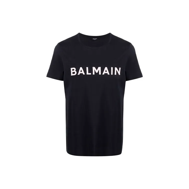 BALMAIN T-Shirts Men Dark Blue-0