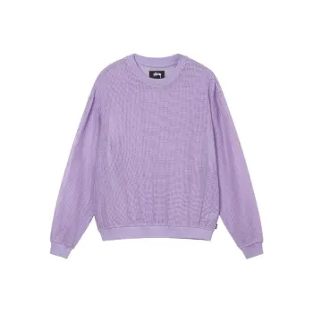 Stussy Cotton Mesh Long Sleeve Crew Top