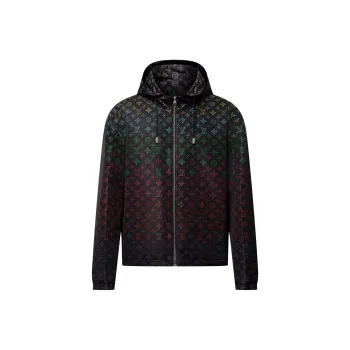 LOUIS VUITTON Monogram Flowers Gradient Printed Windbreaker