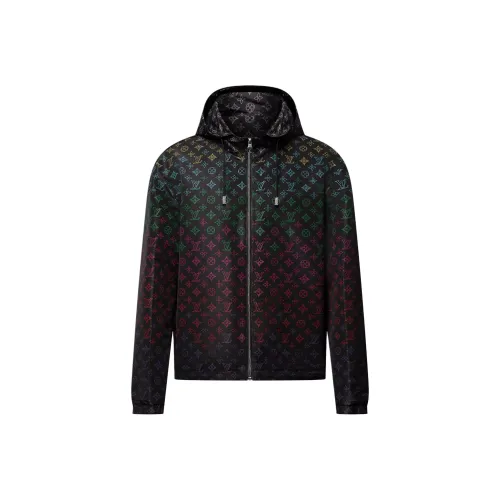 LOUIS VUITTON Monogram Flowers Gradient Printed Windbreaker