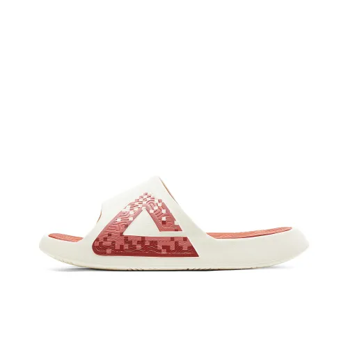 PEAK Slip Resistant Cushioning Slide Slippers Men's White Red