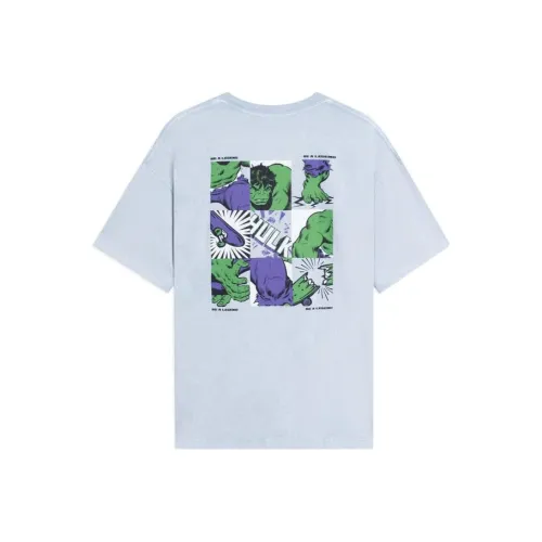 Marvel X LINING Disney T Shirts Unisex Mist Blue