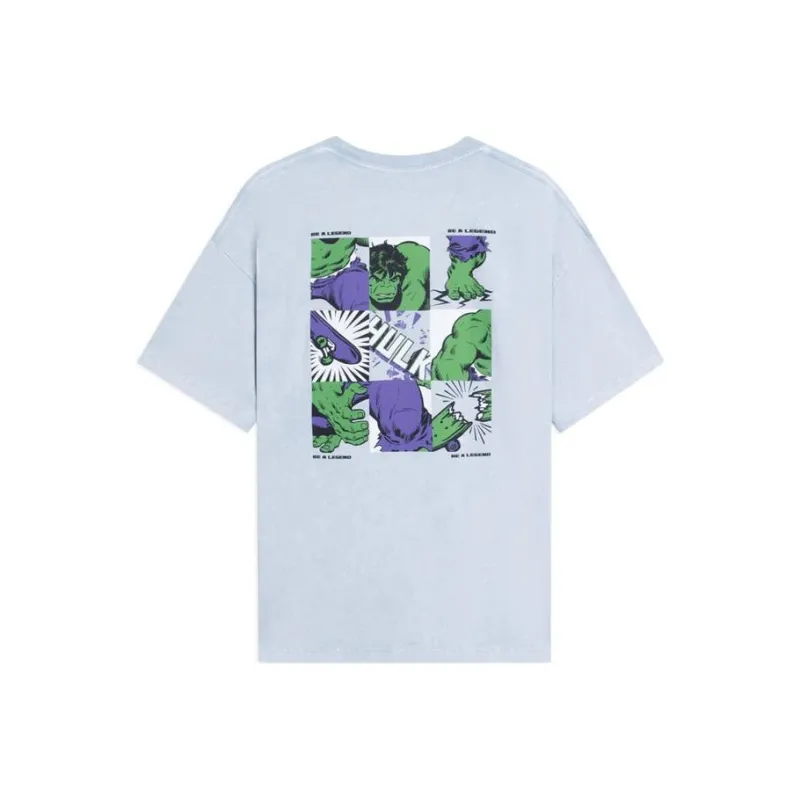 LiNing x MARVEL Disney T Shirt Unisex Mist Blue-0