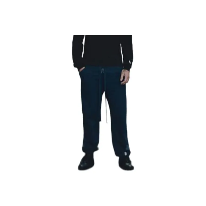 ZARA Samuel Ross Collaboration Knitted Sweatpants Men Marine Blue-0