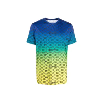 OFF WHITE Iridescent All Over Arrows Monogram T Shirt
