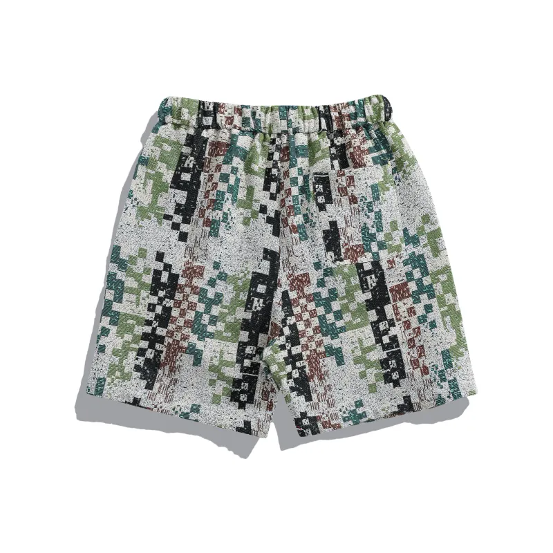 T IRA Casual Shorts Unisex Bluno Green-1