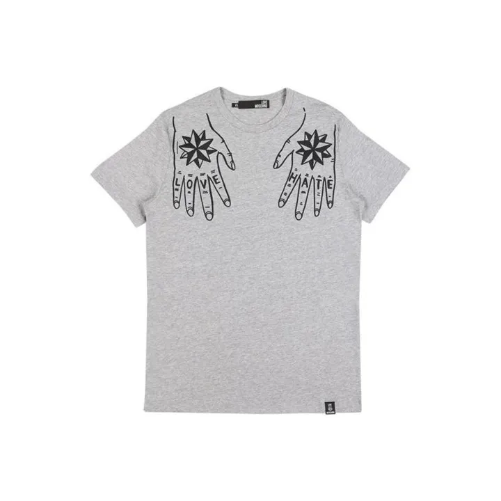 MOSCHINO T Shirts Men Gray-0