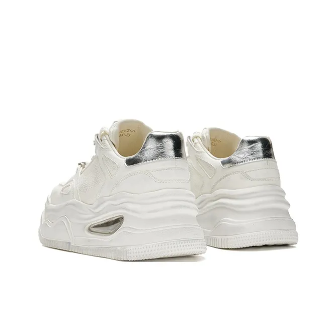 HR Low Top Skateboard Shoes Women's White-3