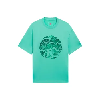 LiNing China Li Ning T Shirts Unisex Light Jade Green