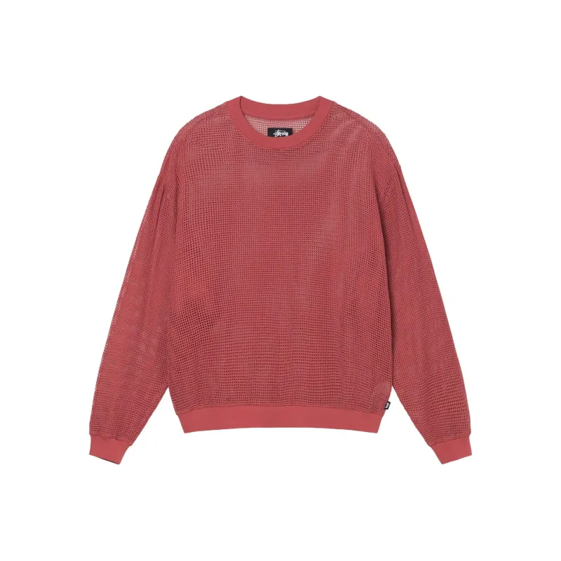 Stussy Cotton Mesh Long Sleeve Crew Top-28