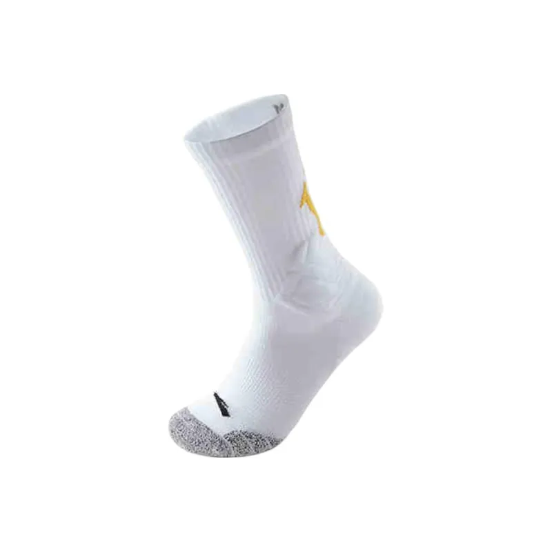 Anta Basketball Collection Basketball Socks Unisex 1 Pack Pure White-0
