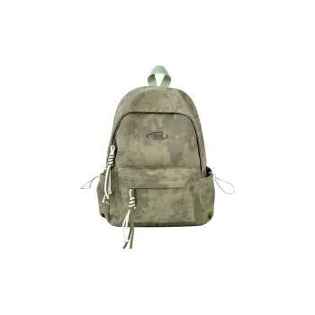 SEVENMOONS Nylon Backpack Unisex Red/Green/White/Black