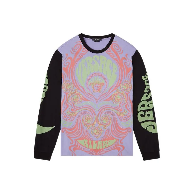 VERSACE T-Shirts Men Purple-0