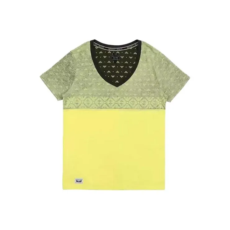 ARMANI JEANS T Shirts Men Yellow-0