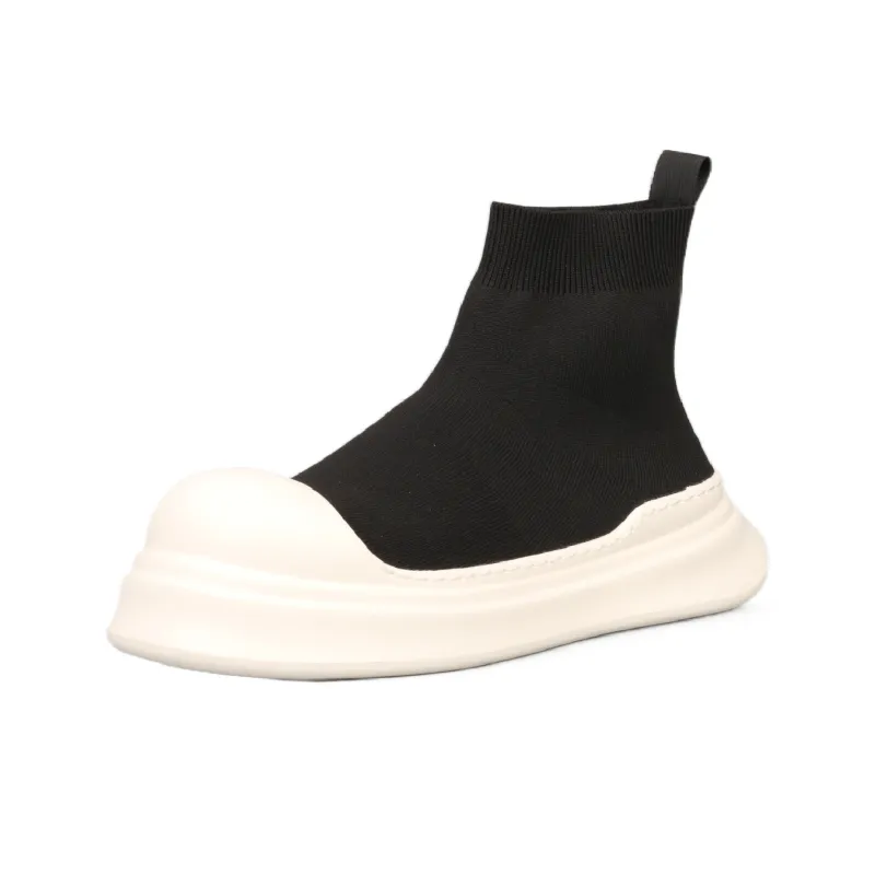 Thai Points High Top Casual Shoes Men's Black-1