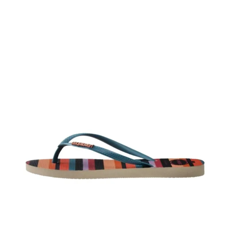 Havaianas Rubber Sole Flip Flops Women's Blue & Black-0