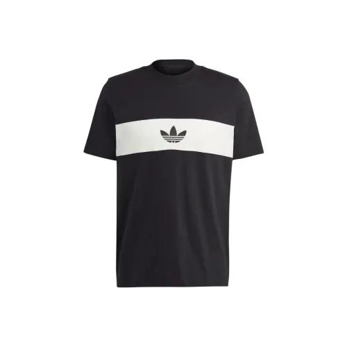Adidas Originals Set in Sleeve T Shirt Men's Black