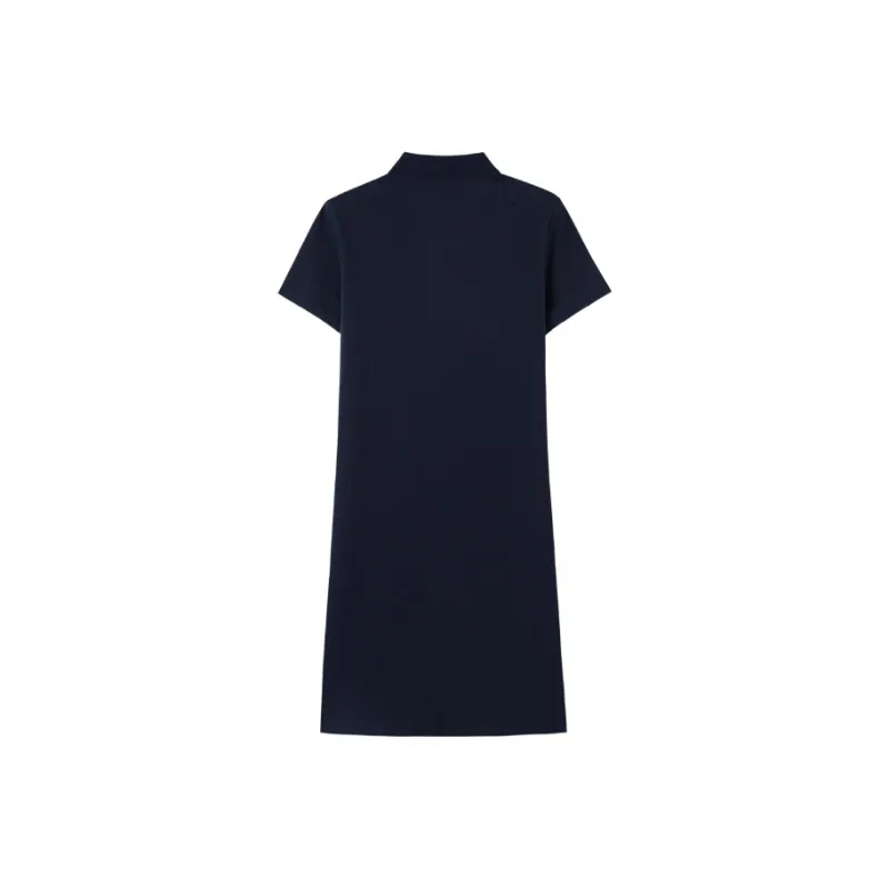 Le Coq Sportif Short Sleeved Dresses Women's Navy Blue-1