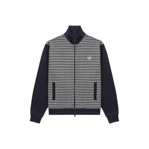 FRED PERRY Jackets Coats Men's Marine Blue NYX