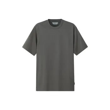 Zzegna T Shirts Men Light Army Green